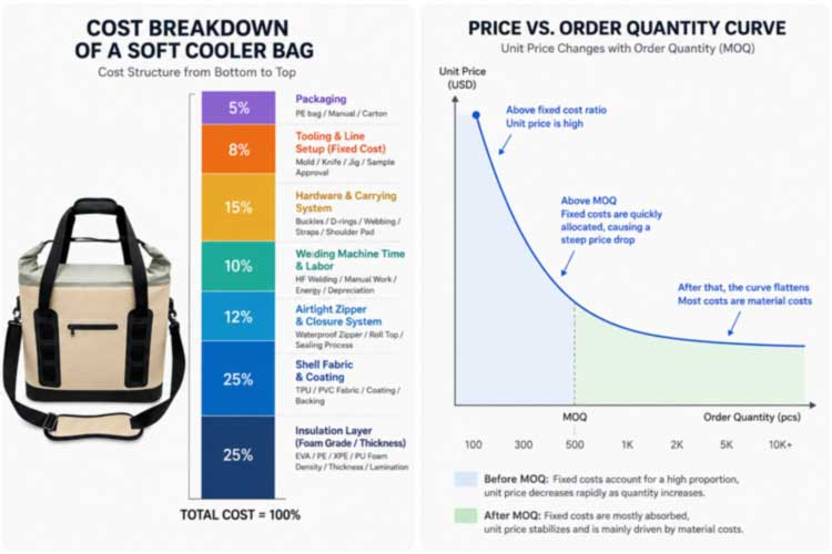 Engros Cooler Rygsæk Producent: Bulk Pricing & FOB vilkår