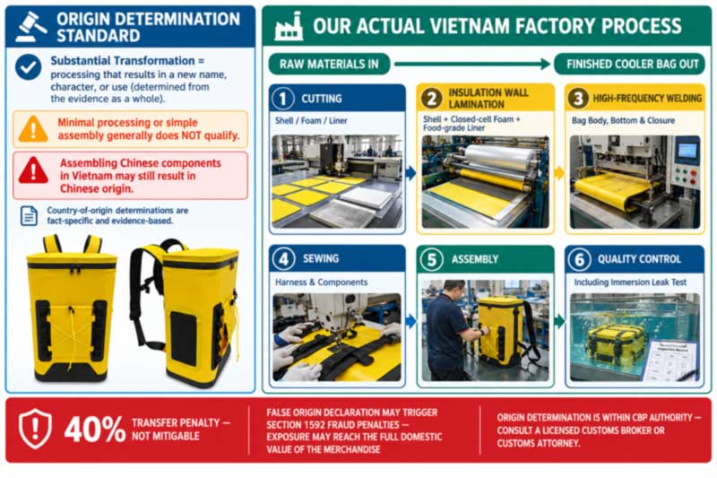Producent af køletasker til importører i USA Producent af køletasker til importører i USA